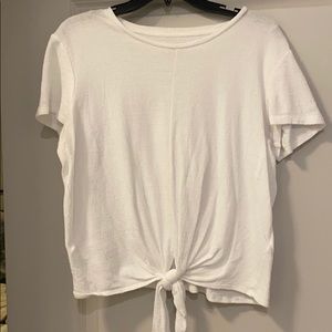 White Madewell Tie Shirt